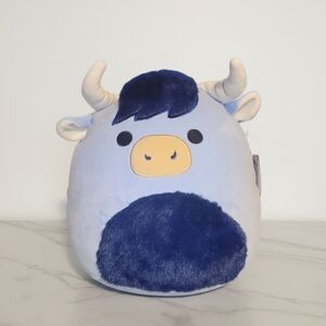 NEW 12" Squishmallow Toro the Blue Yak with Horns & Fluffy Belly